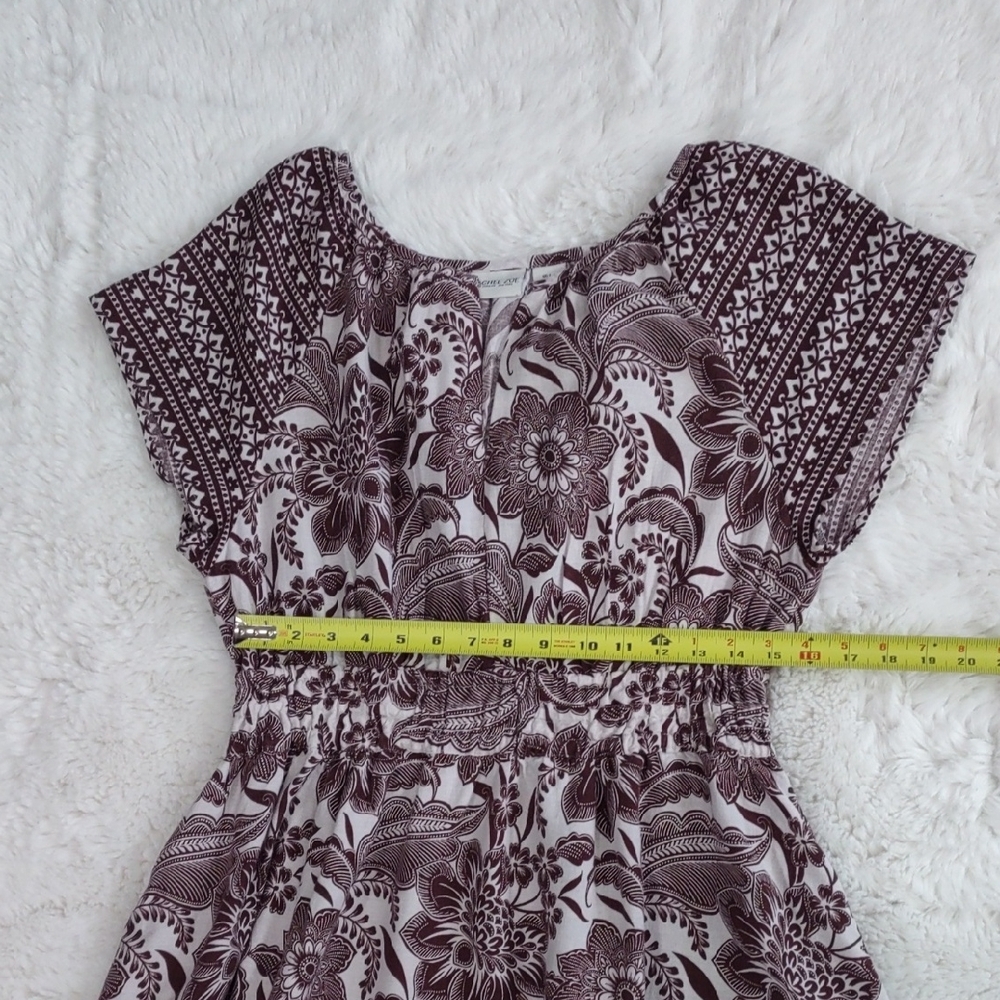 Rachel Zoe Floral Patterned Dress in Brown and White, Size L. - Picture 15 of 17